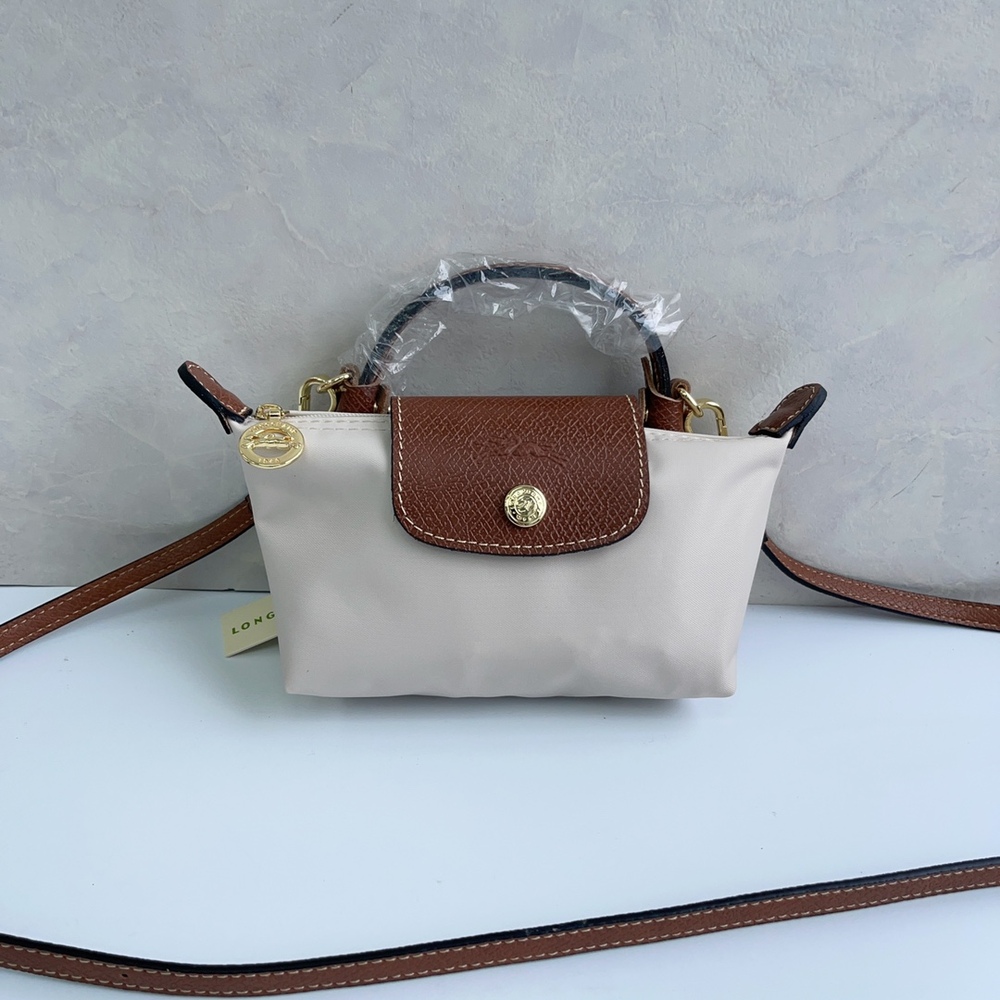 🍓Longchamp Cream Mini Crossbody Bag